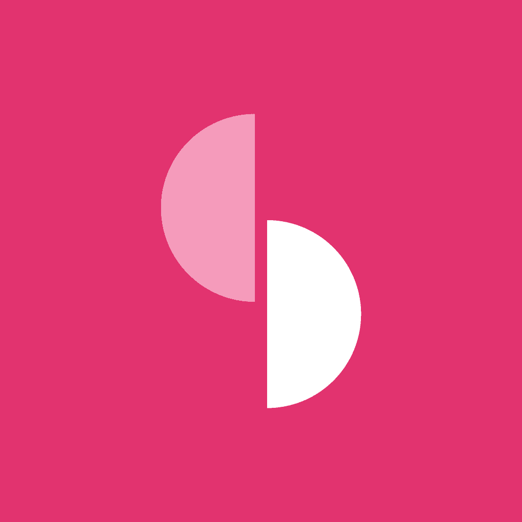 The Sula app icon: the Blush and white mark on Sula Pink